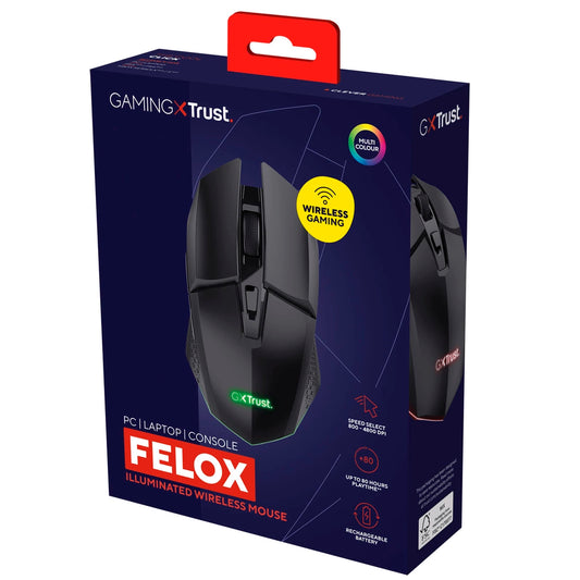 GXT 110 Felox Illuminated Wireless Gaming mouse Svart
