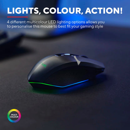 GXT 110 Felox Illuminated Wireless Gaming mouse Svart